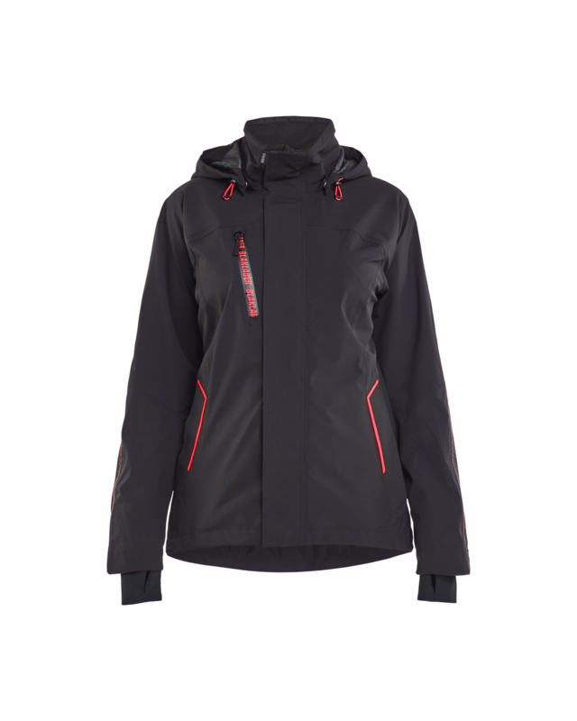 Skaljakke Dame 4403 Sort/rød, str. L