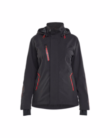 Blåkläder - Skaljakke Dame 4403 Sort/rød