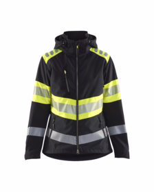 Blåkläder - Softshelljakke Dame Hi-vis 4404 Sort/gul