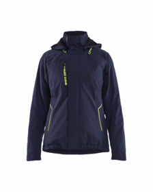 Blåkläder - Vinterjakke Dame 4408 Mørk marineblå/gul