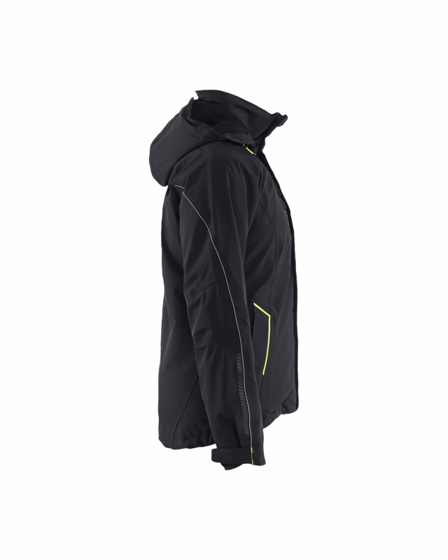 Vinterjakke Dame 4408 Sort/gul, str. XS