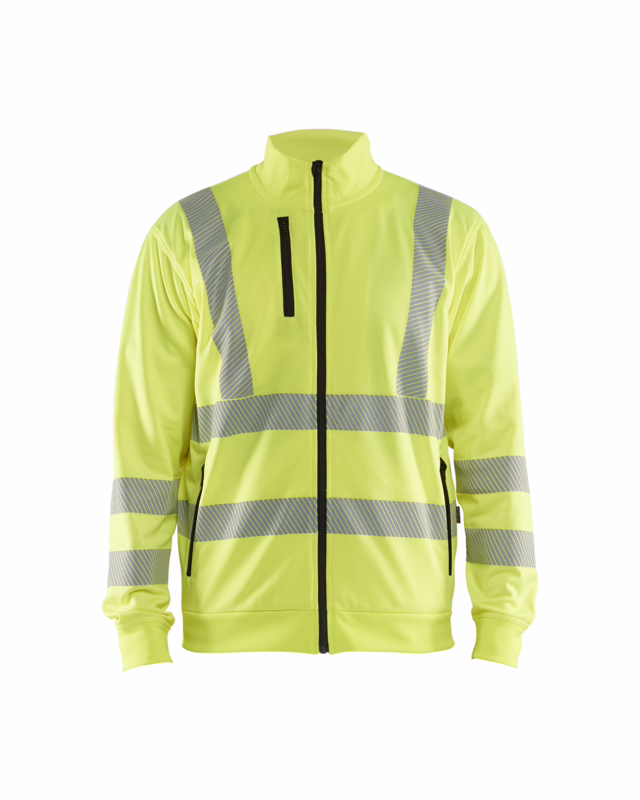 Sweatshirt full-zip Hi-vis 3563 Gul, str. L
