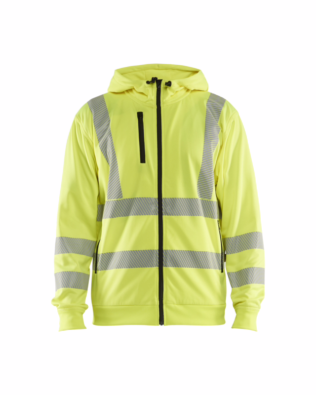 Hættetrøje full-zip Hi-vis 3565 Gul, str. M