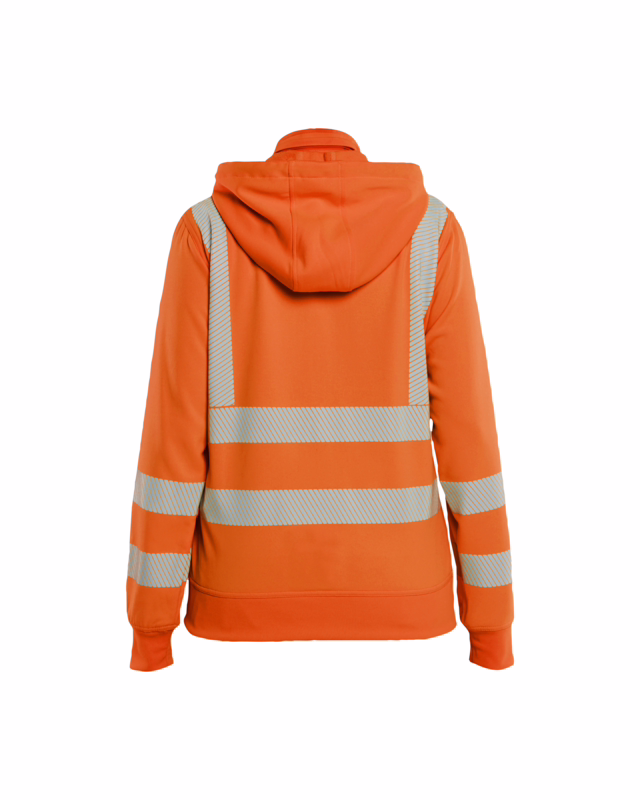 Sweatshirt Dame m/aftagelig hæt Hi-vis 3574 orange, str. XS