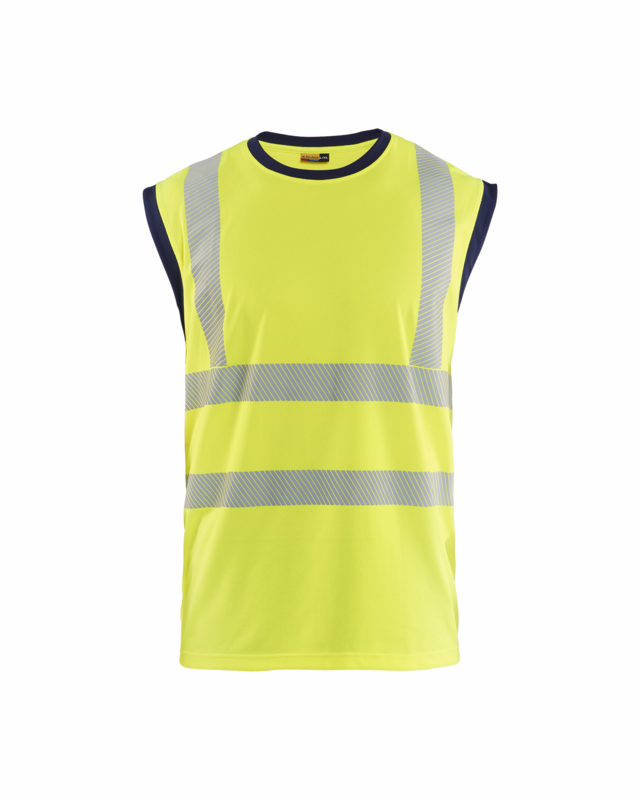 Tank top Hi-vis 3575 Gul/marineblå, str. 4XL/5XL