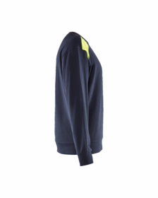Blåkläder - Sweatshirt 3580 Hi-vis Mørk Marineblå/Gul