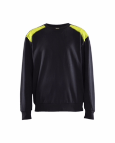 Blåkläder - Sweatshirt 3580 sort/gul