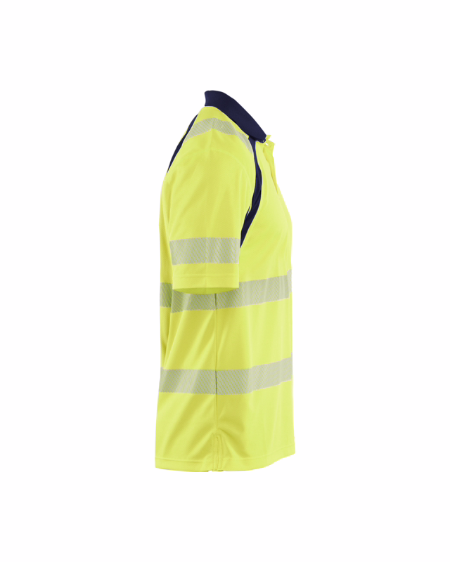 Poloshirt Hi-vis 3595 Gul/Marineblå, str. L