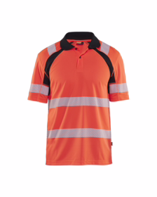 Blåkläder - Poloshirt Hi-vis 3595 Rød/Sort