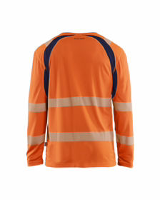 Blåkläder - T-shirt L/Æ 3599 Hi-vis Orange/Marineblå