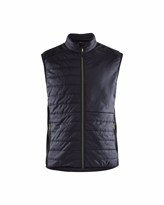 Vest 3863 sort/gul, str. S