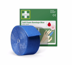 Cederroth - Soft foam bandage 51011011 Blå 6cm x 2 m