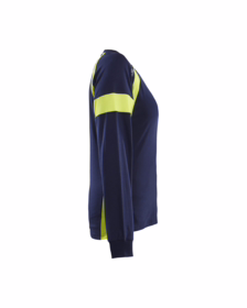 Blåkläder - T-shirt Dame 3521 Marineblå/gul