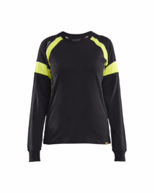 Blåkläder - T-shirt Dame 3521 Sort/gul