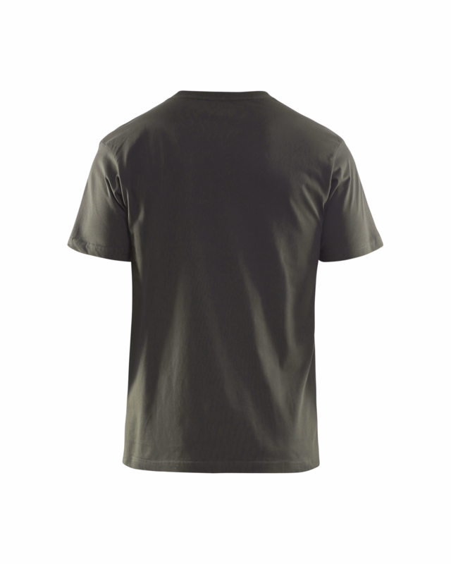 T-shirt 3525 olivengrøn, str. 4XL