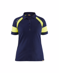 Blåkläder - Poloshirt Dame 3528 Marineblå/High Vis Gul