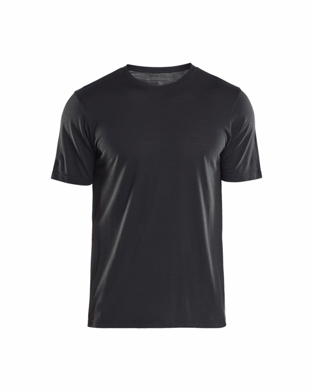 T-shirt Merinould 3536 Sort, str. 4XL
