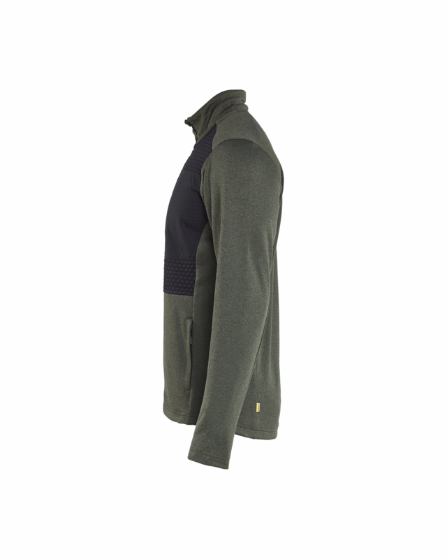 Sweatshirt m/lyn 3548 Efterårsgrøn/sort, str. 2XL