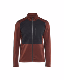 Blåkläder - Sweatshirt m/lyn 3548 Brændt Rød/sort