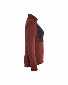 Blåkläder - Sweatshirt m/lyn Dame 3549 Brændt Rød/Sort