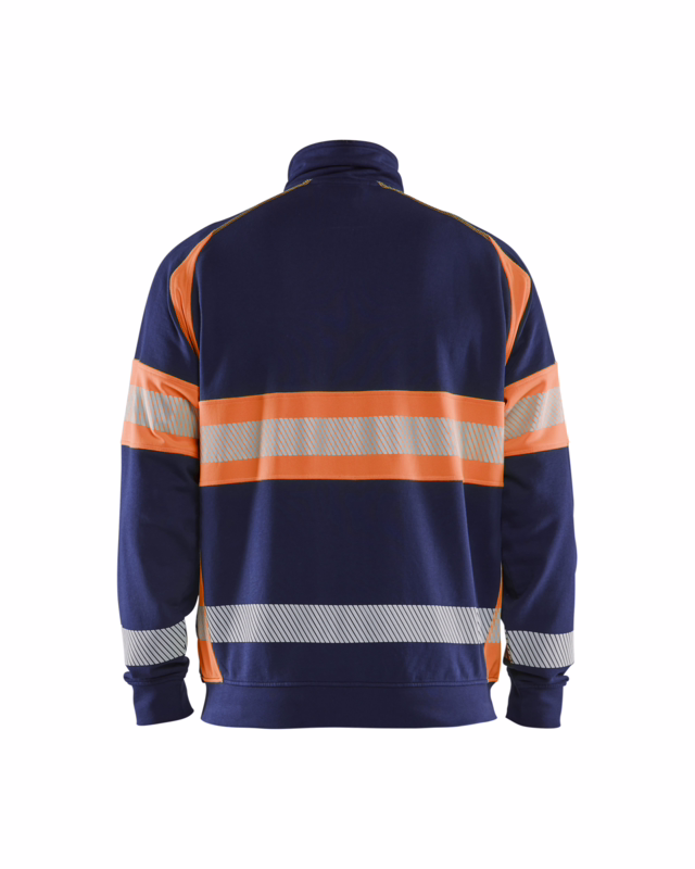 Sweatshirt Hi-vis 3551 Marineblå/Orange, str. 2XL