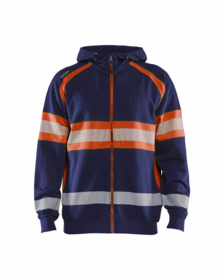 Blåkläder - Hættetrøje Hi-vis 3552 Marineblå/Orange
