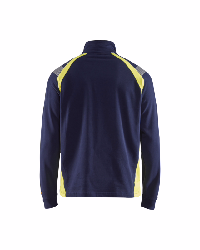 Sweatshirt Hi-vis 3432 marineblå/gul, str. 4XL
