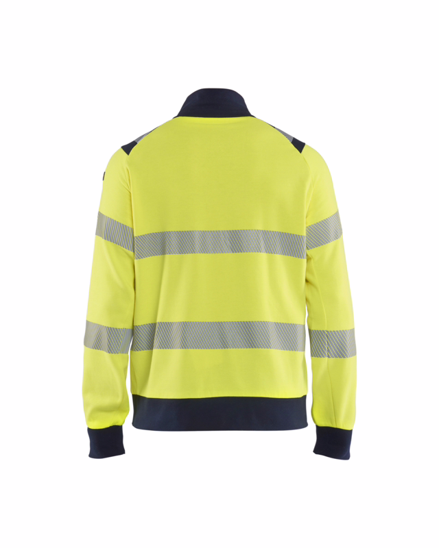 Sweatshirt Hi-vis m/lyn 3461 Gul/Marineblå, str. XL