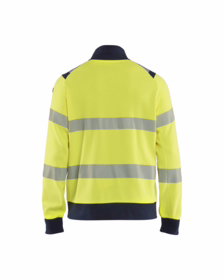 Blåkläder - Sweatshirt Hi-vis m/lyn 3461 Gul/Marineblå