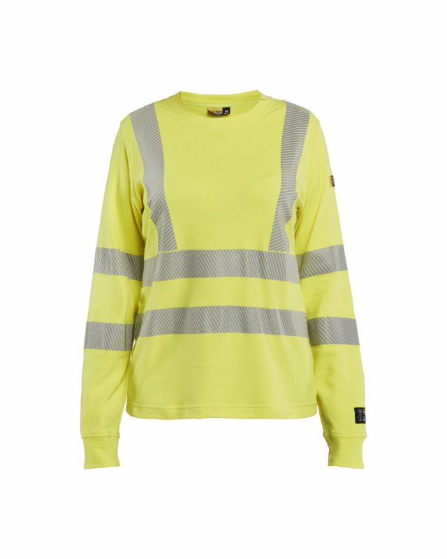 T-shirt L/Æ Dame Hi-vis 3469 Gul, str. M