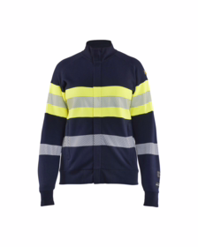 Blåkläder - Sweatshirt Dame Hi-vis m/lyn 3472 Marineblå/gul
