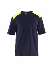 Blåkläder - T-shirt 3476 Hi-vis Marineblå/Gul