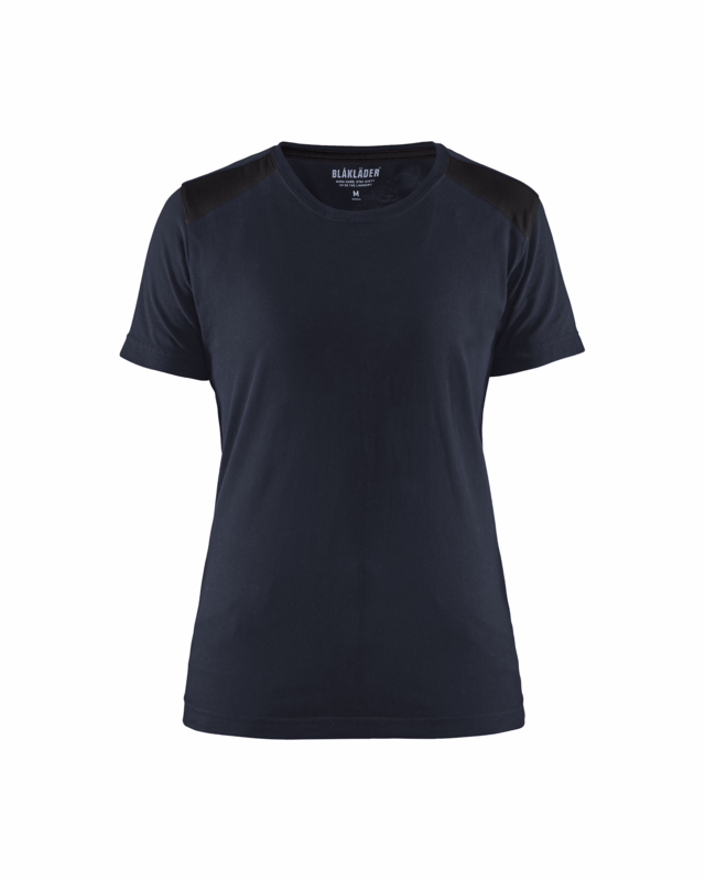 T-shirt Dame 3479 mørk marineblå/sort, str.2XL