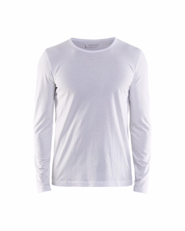 T-shirt L/Æ 3500 Lang Hvid, str. 2XL