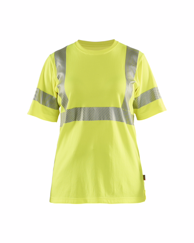 T-shirt 3502 Dame Hi-vis Gul, str. XL