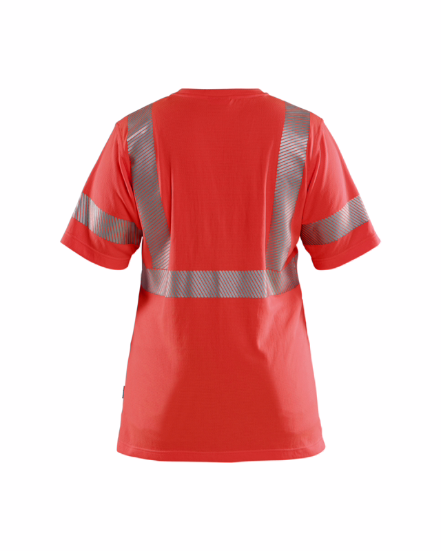 T-shirt 3502 Dame Hi-vis Rød, str. S