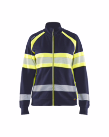 Blåkläder - Sweatshirt Dame 3505 Hi-vis Marineblå/Gul