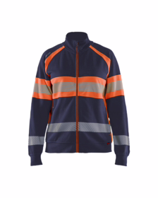 Blåkläder - Sweatshirt Dame 3505 Hi-vis Marineblå/Orange