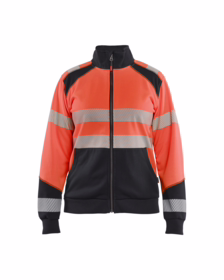 Blåkläder - Sweatshirt Dame Hi-vis m/lyn 3508 Rød/sort