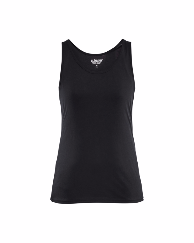 Tanktop 3512 Dame Sort, str. XS