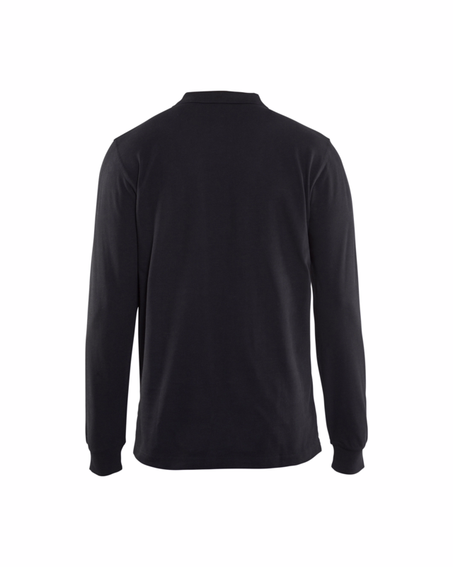 Poloshirt L/Æ 3388 sort, str. M