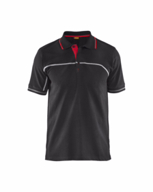 Blåkläder - Poloshirt 3389 sort/rød