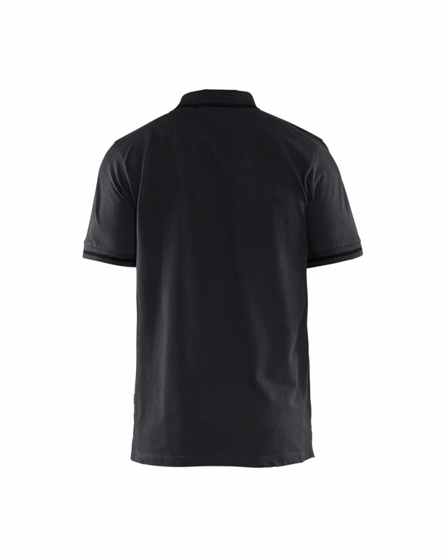 Poloshirt 3389 sort/mørk grå, str. XL