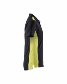 Blåkläder - Poloshirt Dame 3390 sort/gul