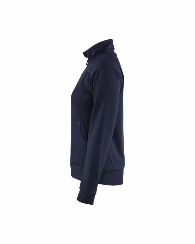 Sweatshirt Dame 3394 Hi-vis Mørk Marineblå/Gul, str. 2XL