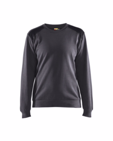 Blåkläder - Sweatshirt Dame 3408 mellemgrå/sort