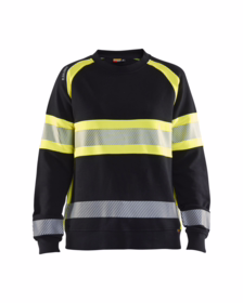 Blåkläder - Sweatshirt 3409 Dame Hi-vis Sort/Gul