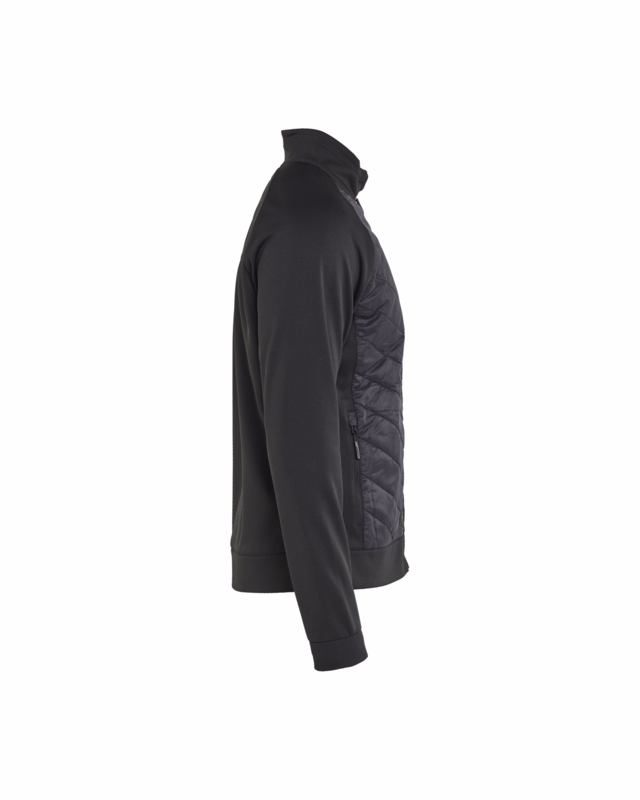 Sweatjakke 3418 Sort/rød, str. 2XL
