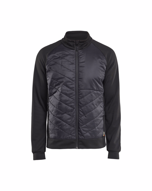 Sweatjakke 3418 Sort/Mørk grå, str. XL