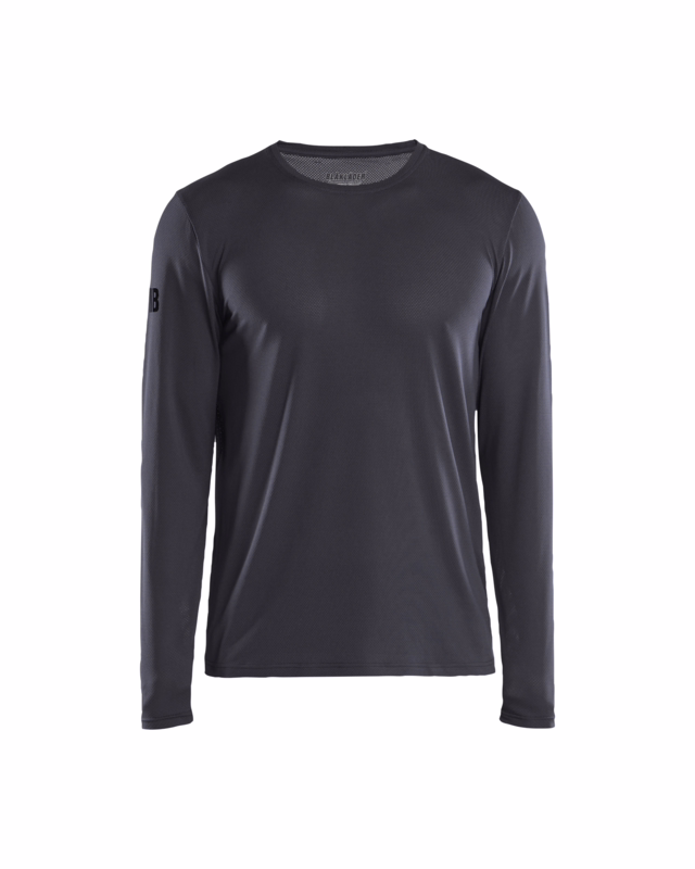 T-shirt L/Æ 3423 Mellemgrå, str. 2XL